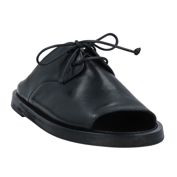 Marsell Sandello Scalzato Lace-Up Sandals in Black Calf Leather Size 38 - Picture 4 of 6